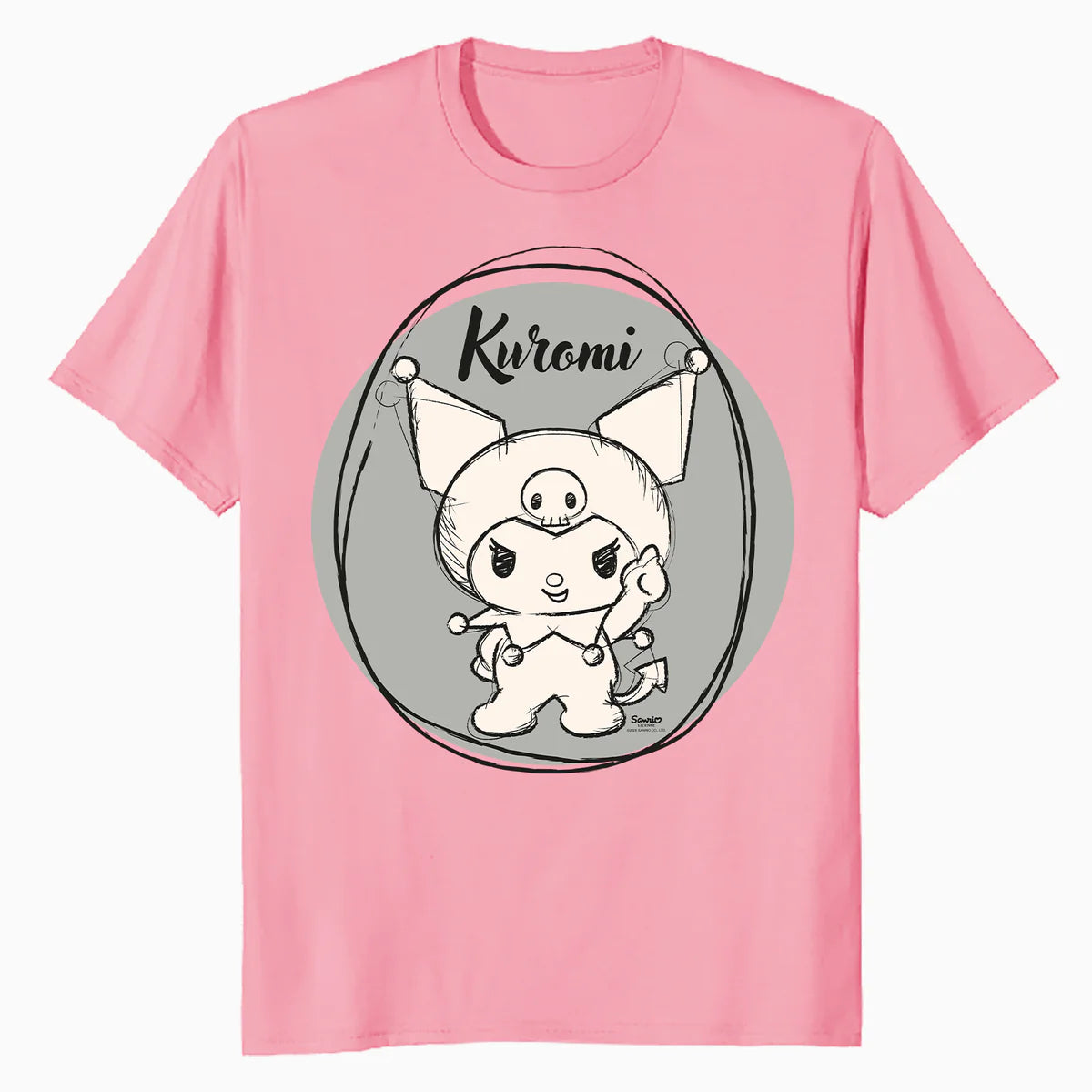 Hello Kitty Kuromi Sweet Naughty Fun Emo Rock Devil Classic Official Men's T-Shirt