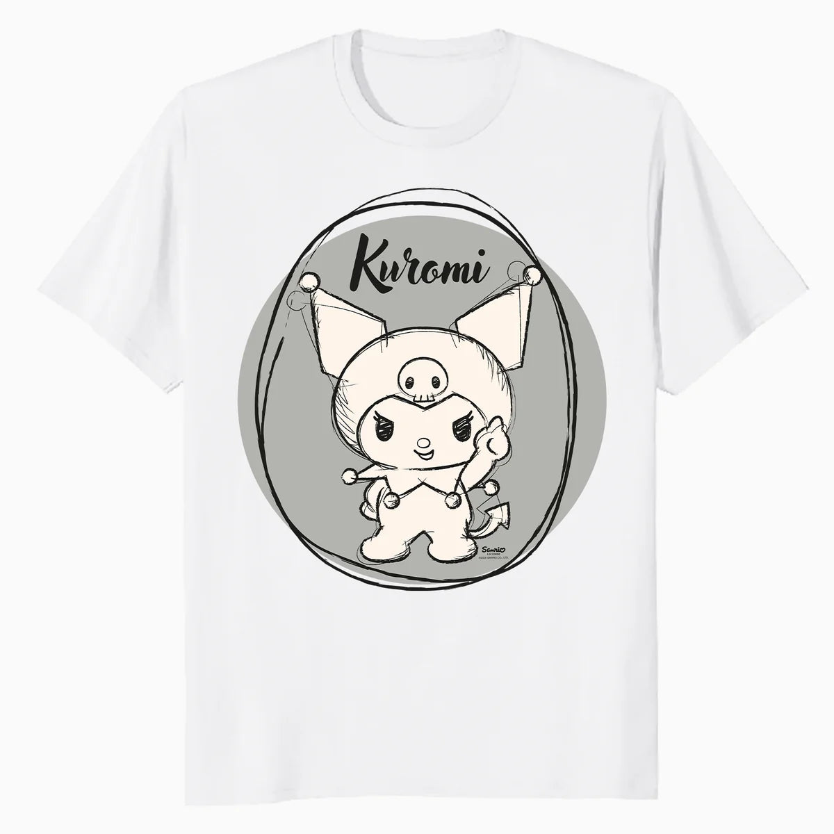 Hello Kitty Kuromi Sweet Naughty Fun Emo Rock Devil Classic Official Men's T-Shirt