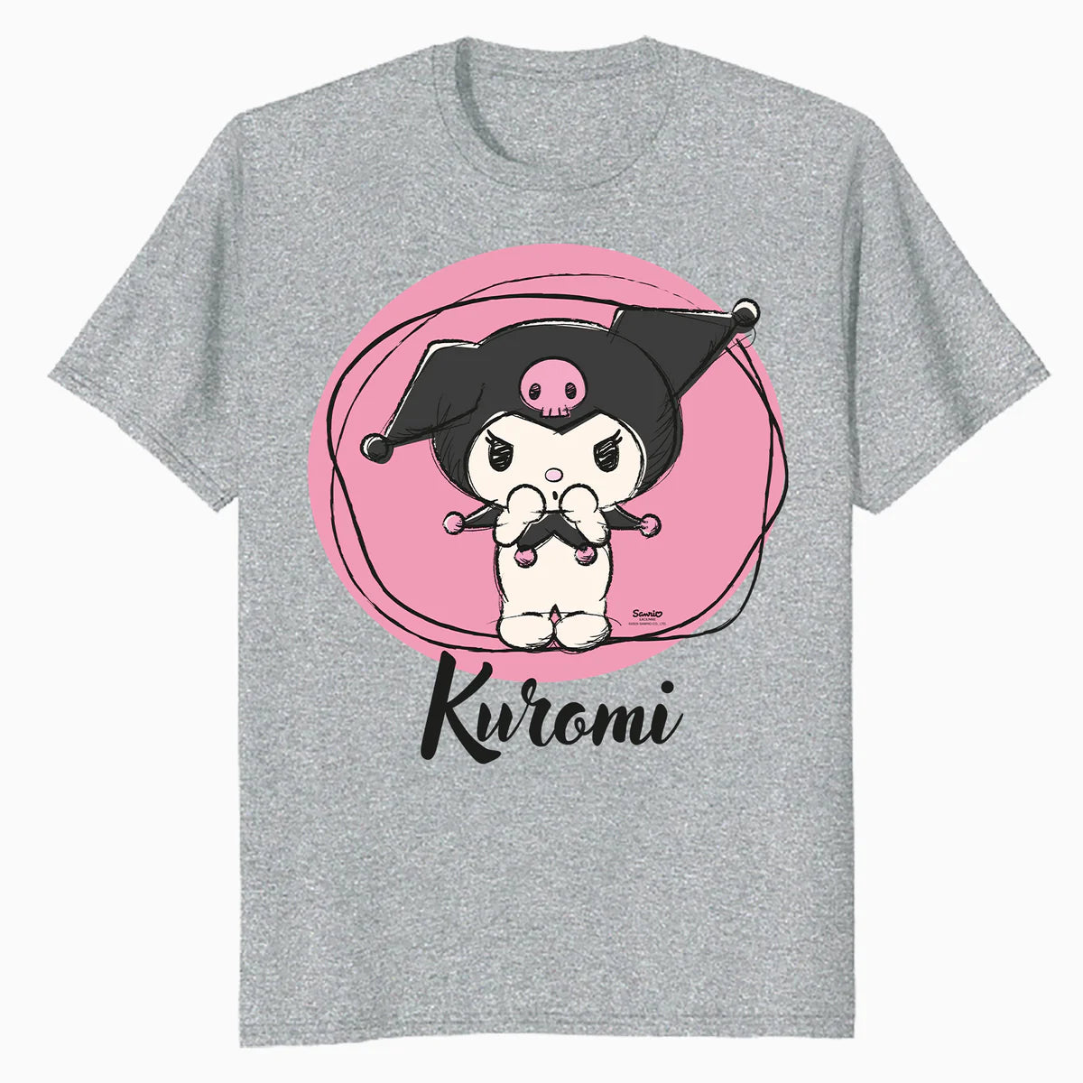 Hello Kitty Kuromi Sweet Naughty Fun Emo Rock Pose Classic Official Men's T-Shirt