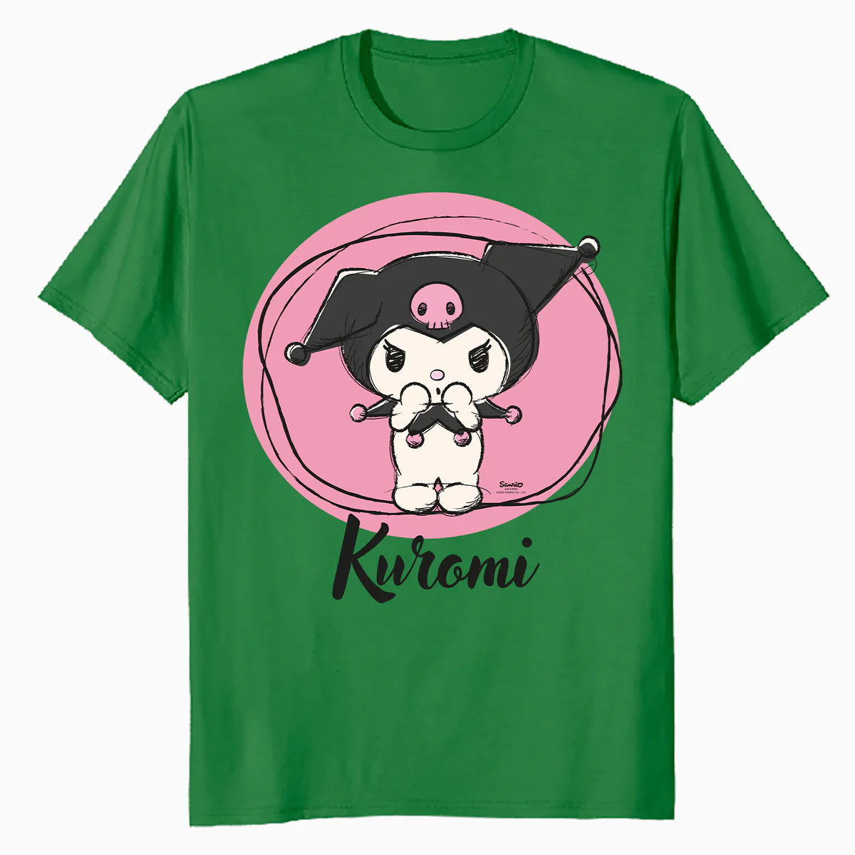Hello Kitty Kuromi Sweet Naughty Fun Emo Rock Pose Classic Official Men's T-Shirt
