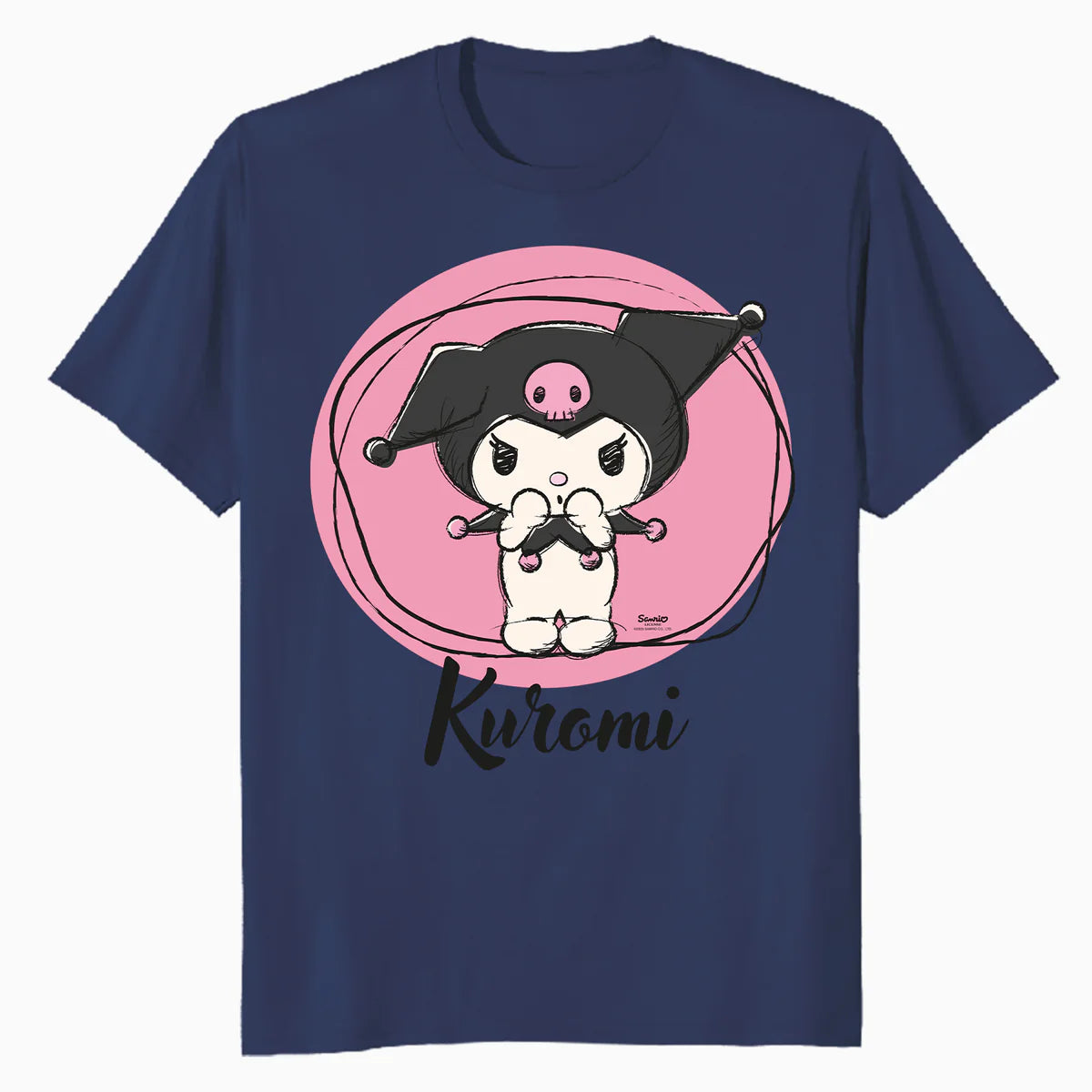 Hello Kitty Kuromi Sweet Naughty Fun Emo Rock Pose Classic Official Men's T-Shirt