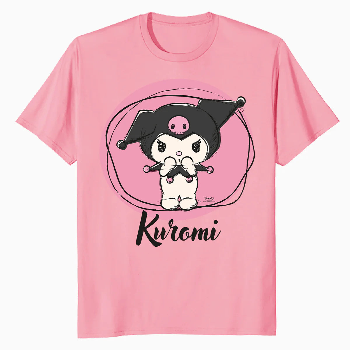 Hello Kitty Kuromi Sweet Naughty Fun Emo Rock Pose Classic Official Men's T-Shirt