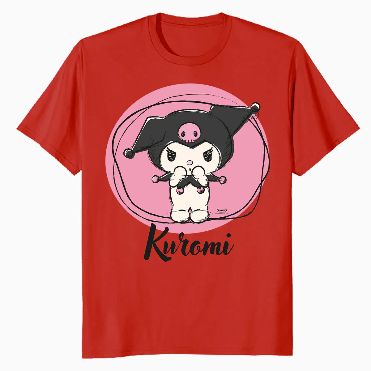 Hello Kitty Kuromi Sweet Naughty Fun Emo Rock Pose Classic Official Men's T-Shirt