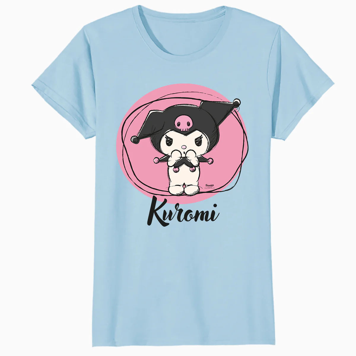 Hello Kitty Kuromi Sweet Naughty Fun Emo Rock Pose Classic Official Women's T-Shirt