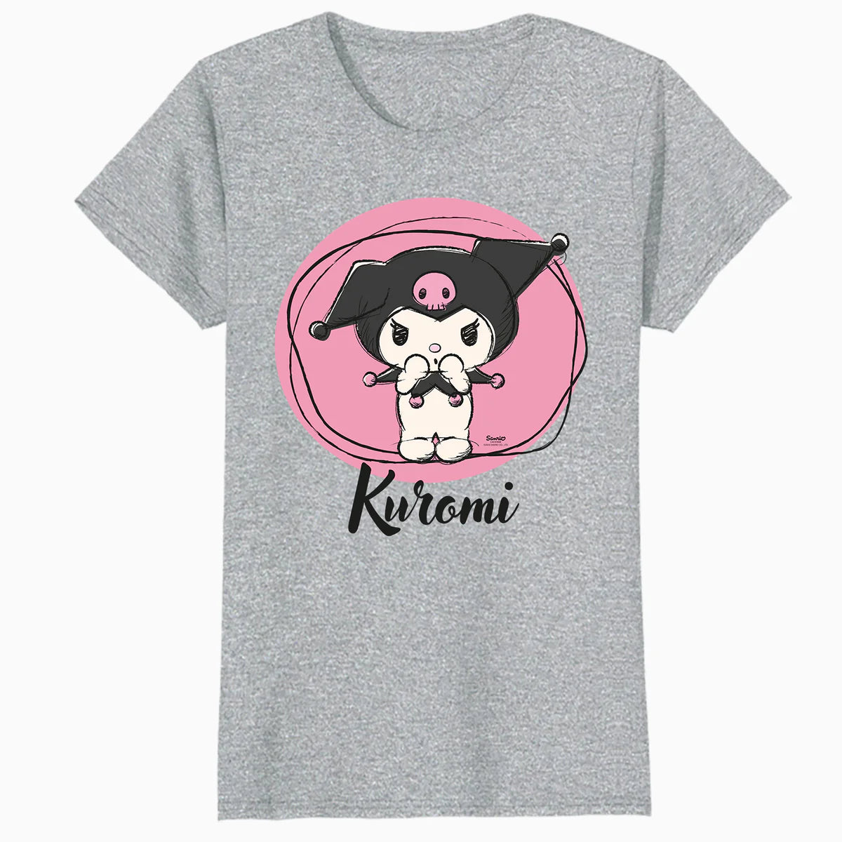 Hello Kitty Kuromi Sweet Naughty Fun Emo Rock Pose Classic Official Women's T-Shirt