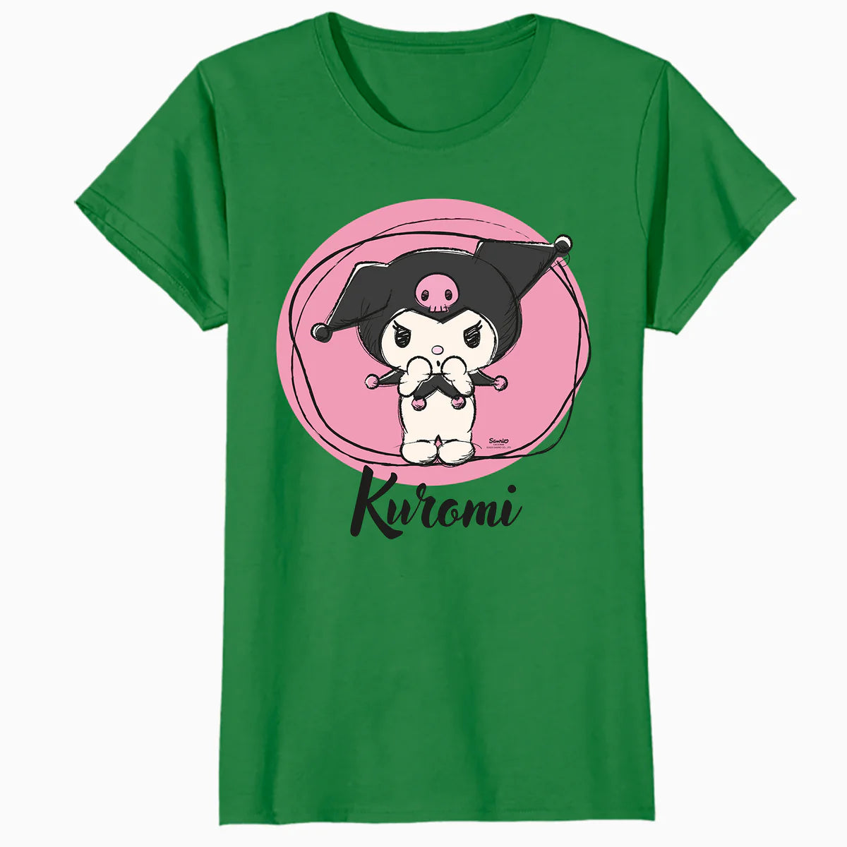 Hello Kitty Kuromi Sweet Naughty Fun Emo Rock Pose Classic Official Women's T-Shirt