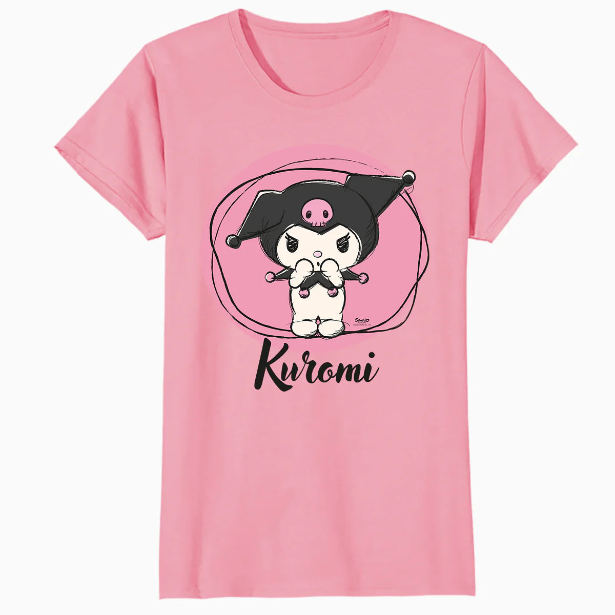 Hello Kitty Kuromi Sweet Naughty Fun Emo Rock Pose Classic Official Women's T-Shirt