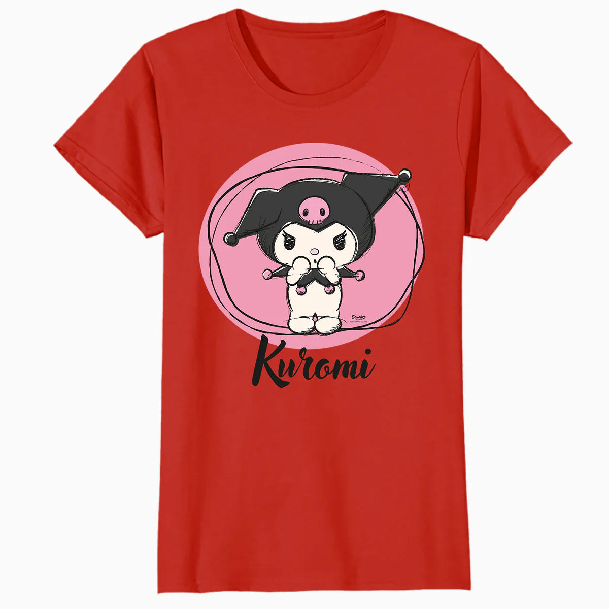Hello Kitty Kuromi Sweet Naughty Fun Emo Rock Pose Classic Official Women's T-Shirt