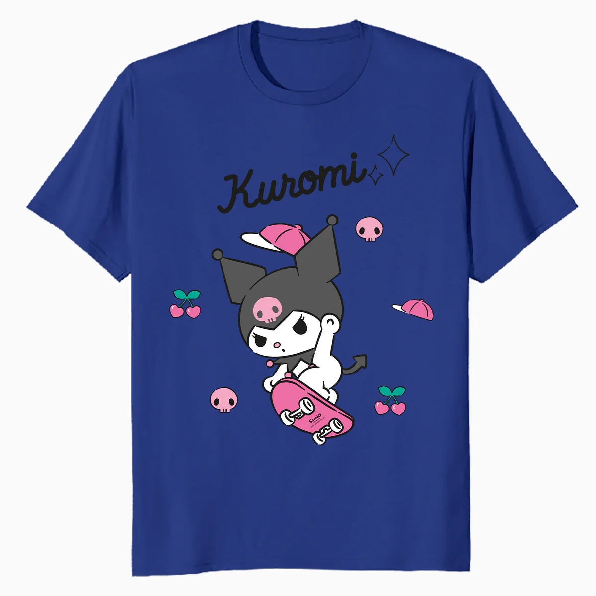 Hello Kitty Kuromi Sweet Skateboard Fun Rock Devil Classic Official Men's T-Shirt