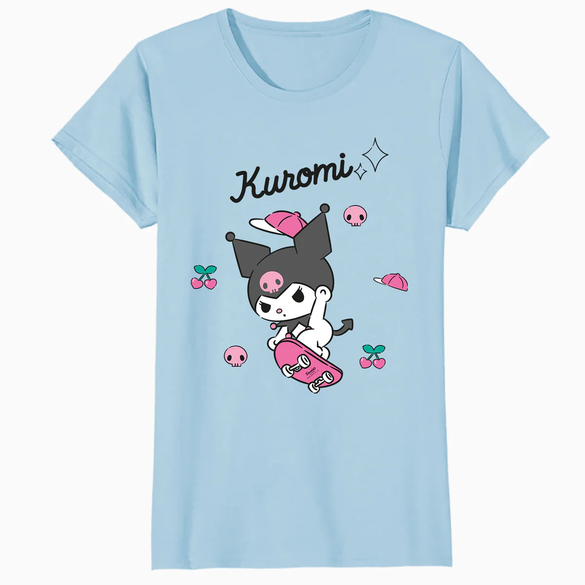 Hello Kitty Kuromi Sweet Skateboard Fun Rock Devil Classic Official Women's T-Shirt