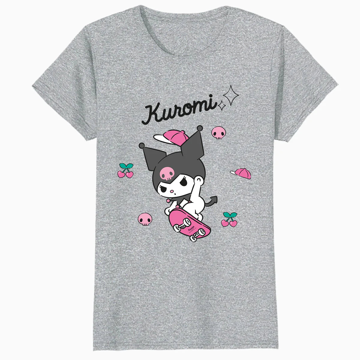 Hello Kitty Kuromi Sweet Skateboard Fun Rock Devil Classic Official Women's T-Shirt