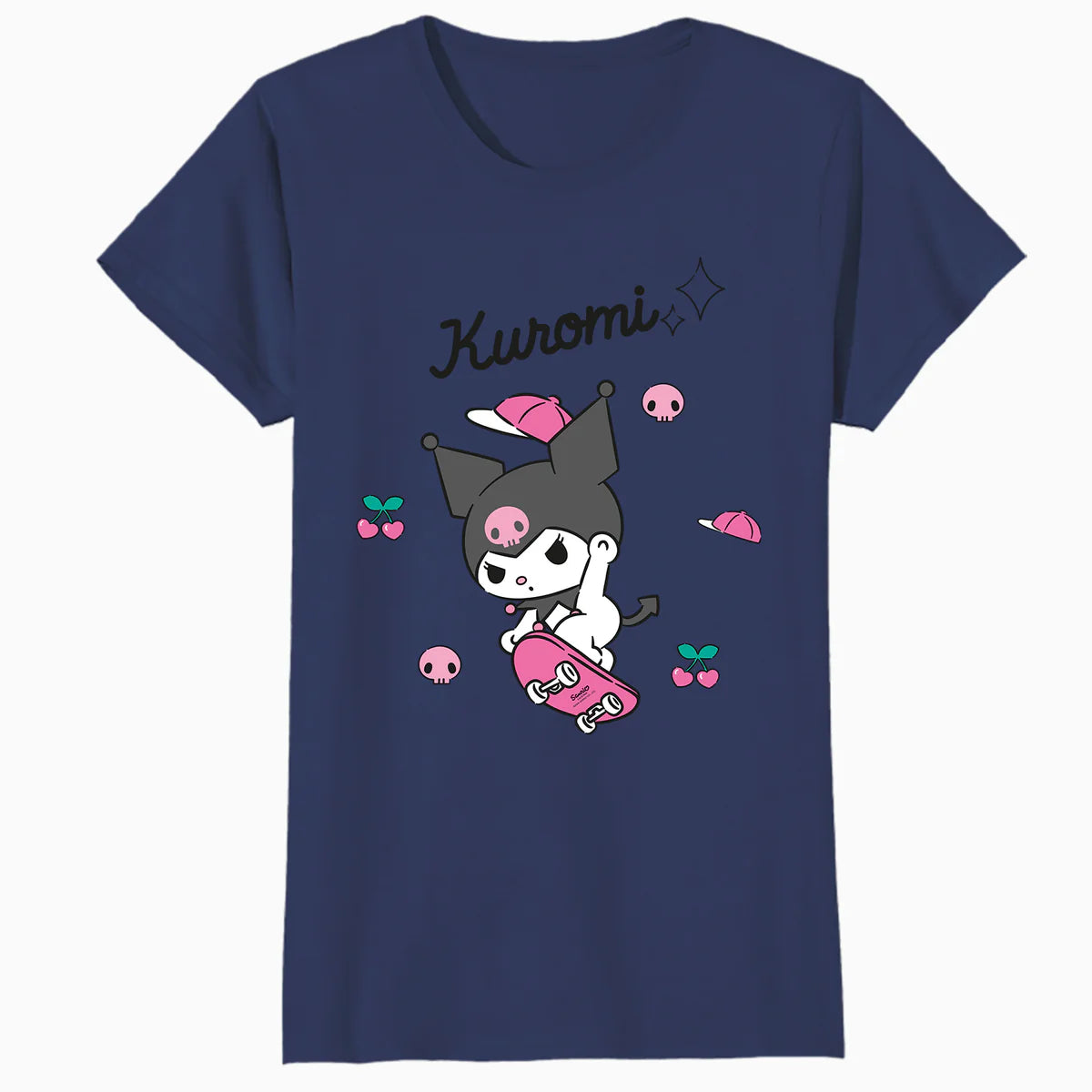 Hello Kitty Kuromi Sweet Skateboard Fun Rock Devil Classic Official Women's T-Shirt