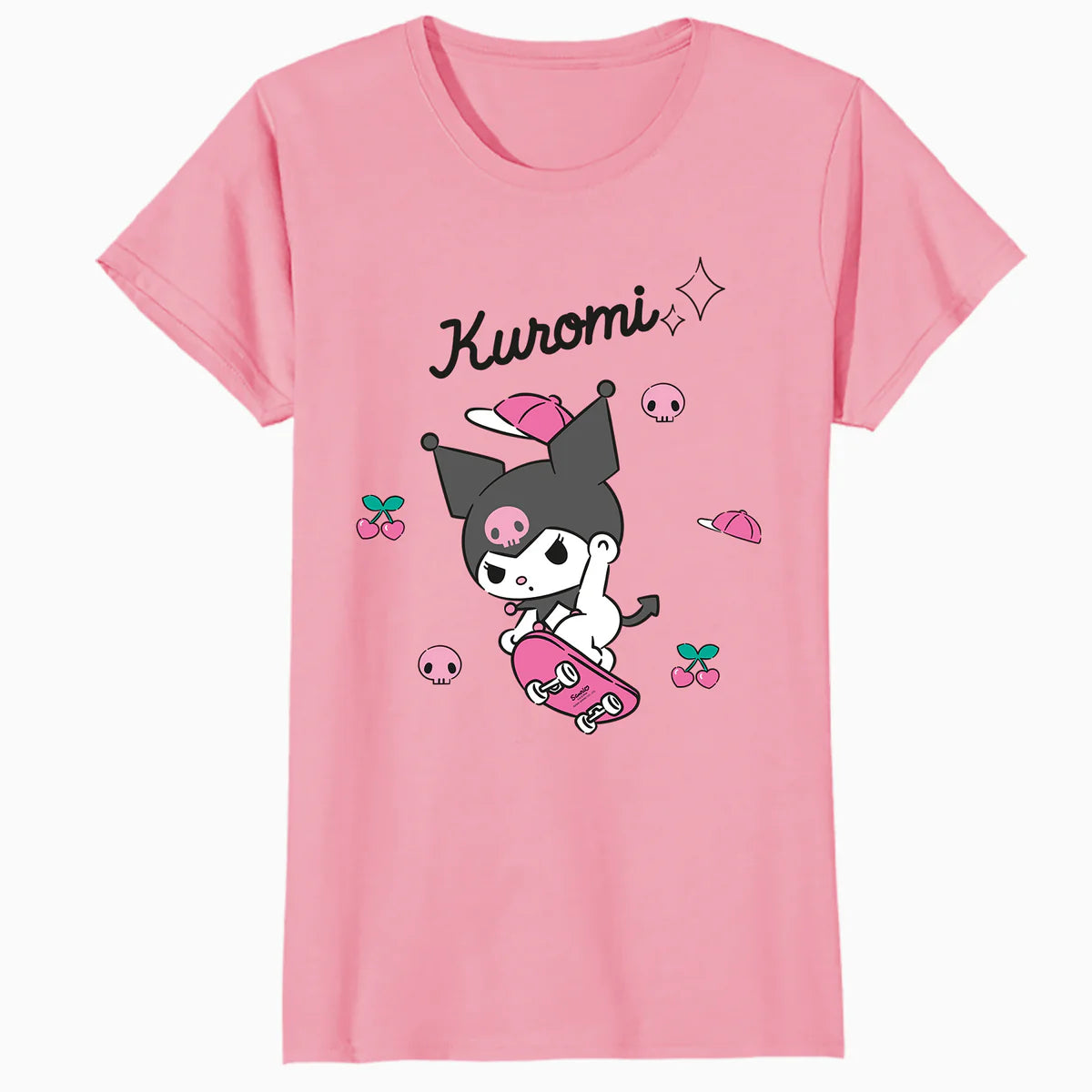 Hello Kitty Kuromi Sweet Skateboard Fun Rock Devil Classic Official Women's T-Shirt