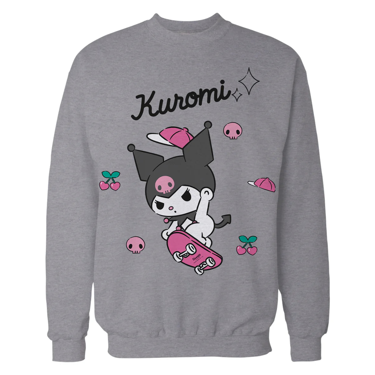 Hello Kitty Kuromi Sweet Skateboard Fun Rock Devil Classic Official Sweatshirt