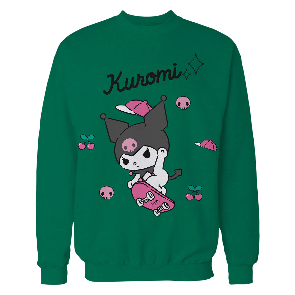 Hello Kitty Kuromi Sweet Skateboard Fun Rock Devil Classic Official Sweatshirt