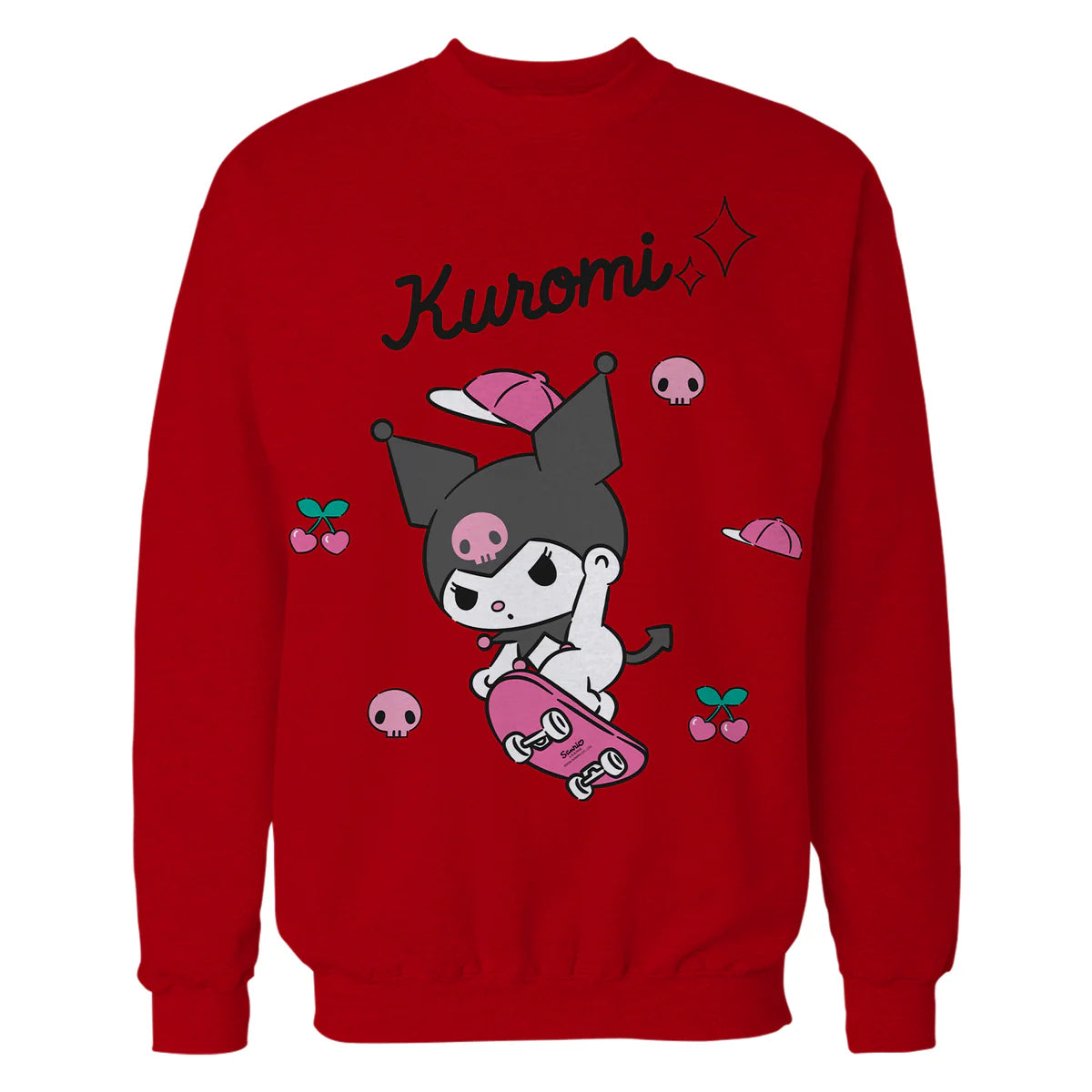 Hello Kitty Kuromi Sweet Skateboard Fun Rock Devil Classic Official Sweatshirt