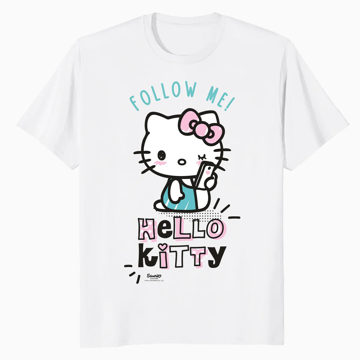 Hello Kitty Like Follow Social Friends Online Click Classic Official Men's T-Shirt