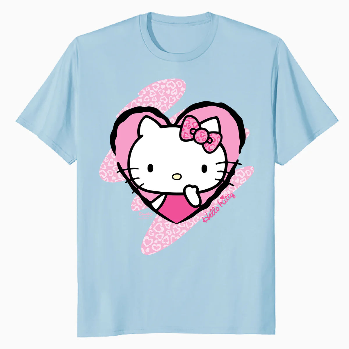 Hello Kitty Love Heart Pose Valentine Cute Fun XOXO Classic Official Men's T-Shirt