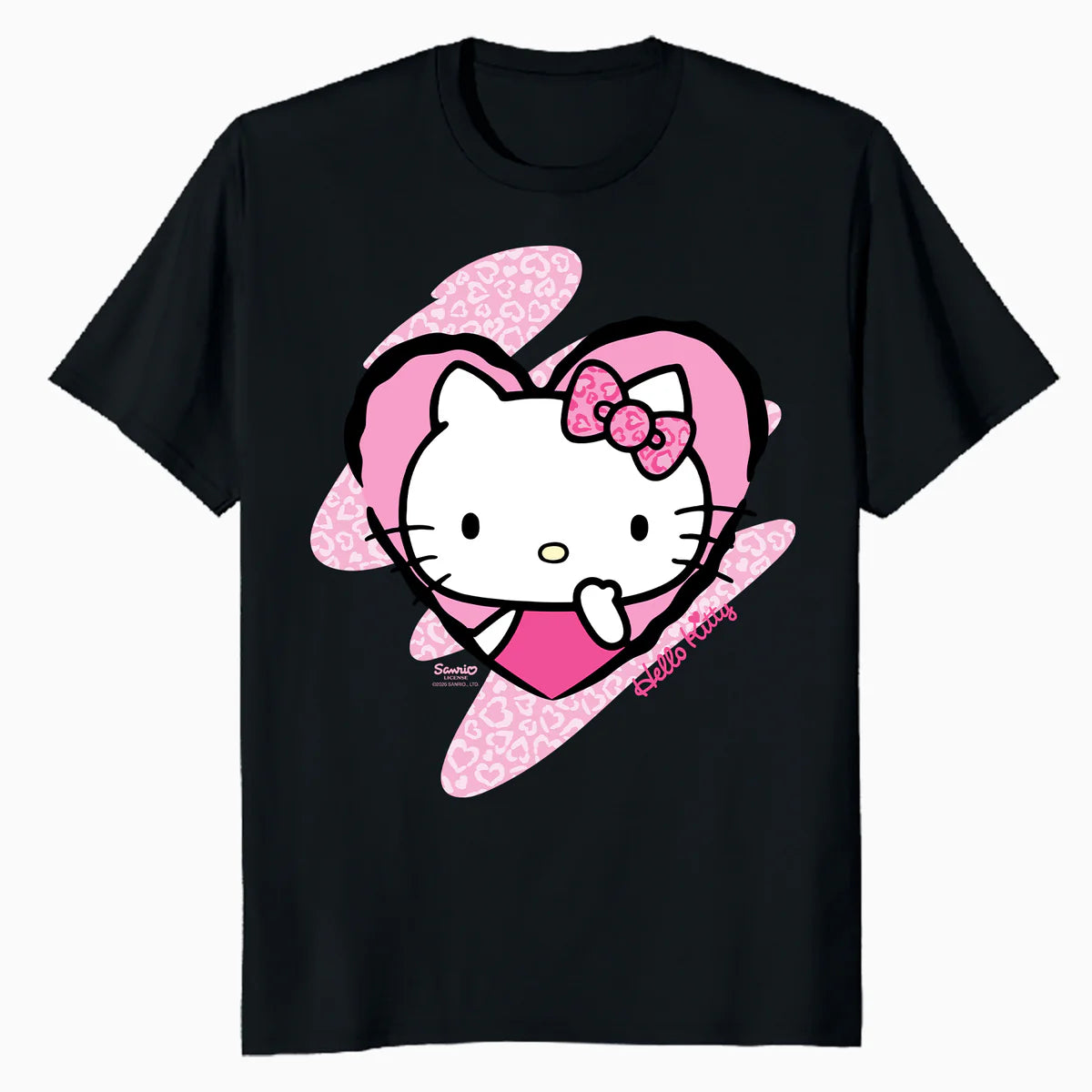 Hello Kitty Love Heart Pose Valentine Cute Fun XOXO Classic Official Men's T-Shirt