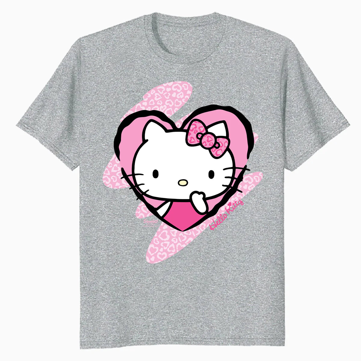 Hello Kitty Love Heart Pose Valentine Cute Fun XOXO Classic Official Men's T-Shirt