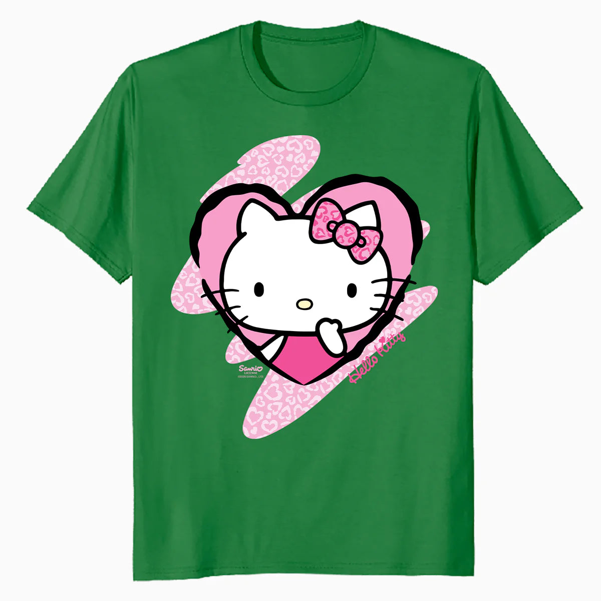 Hello Kitty Love Heart Pose Valentine Cute Fun XOXO Classic Official Men's T-Shirt