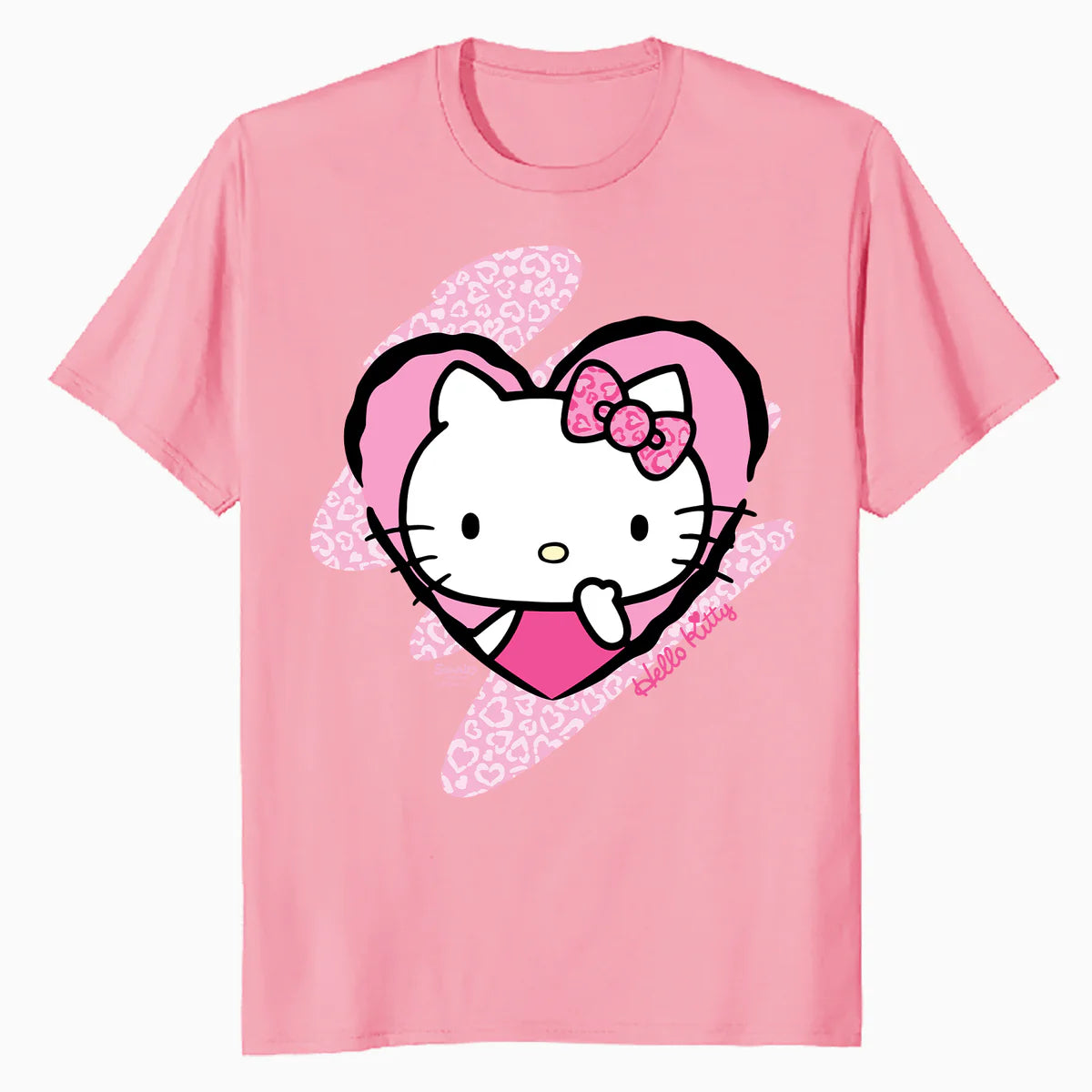 Hello Kitty Love Heart Pose Valentine Cute Fun XOXO Classic Official Men's T-Shirt