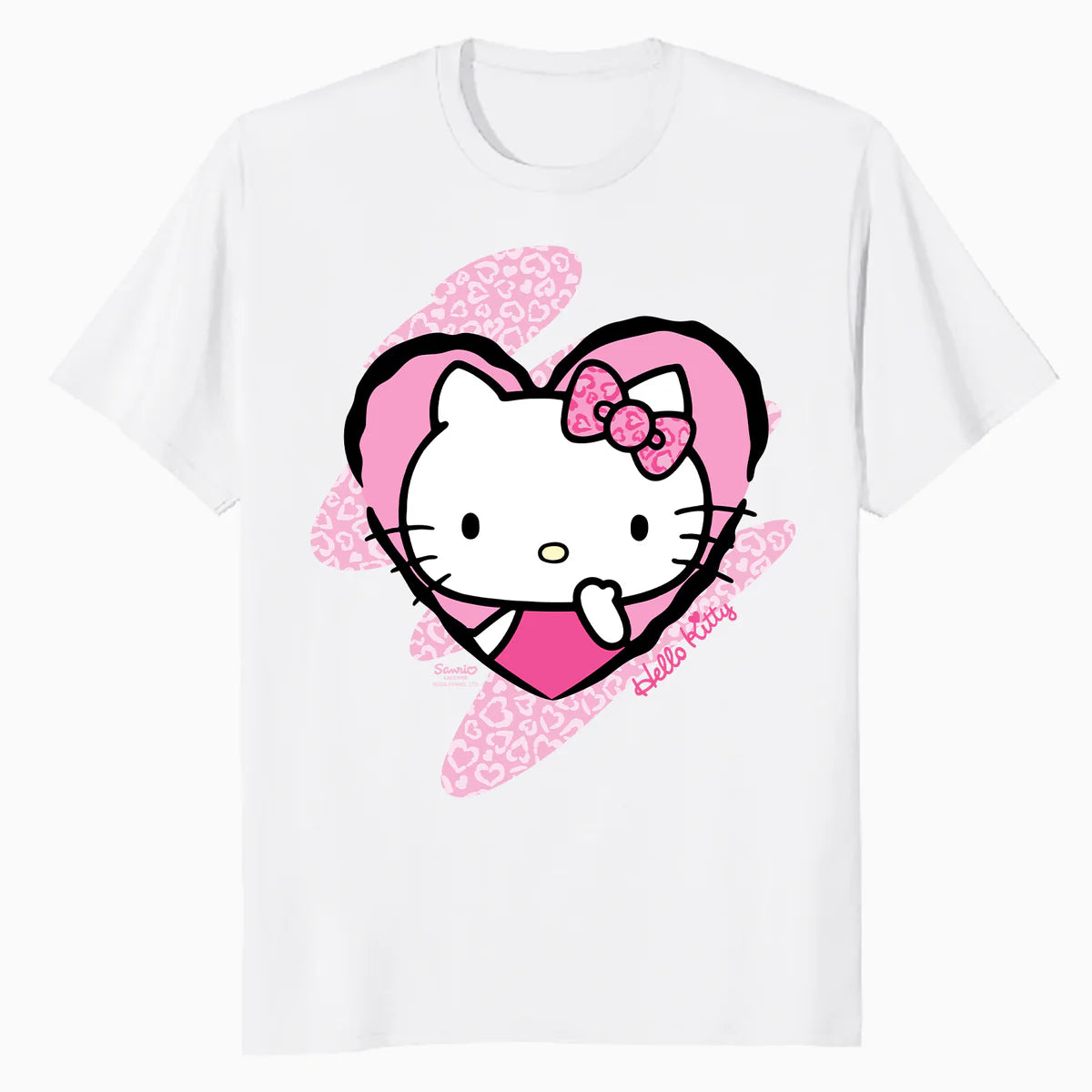 Hello Kitty Love Heart Pose Valentine Cute Fun XOXO Classic Official Men's T-Shirt