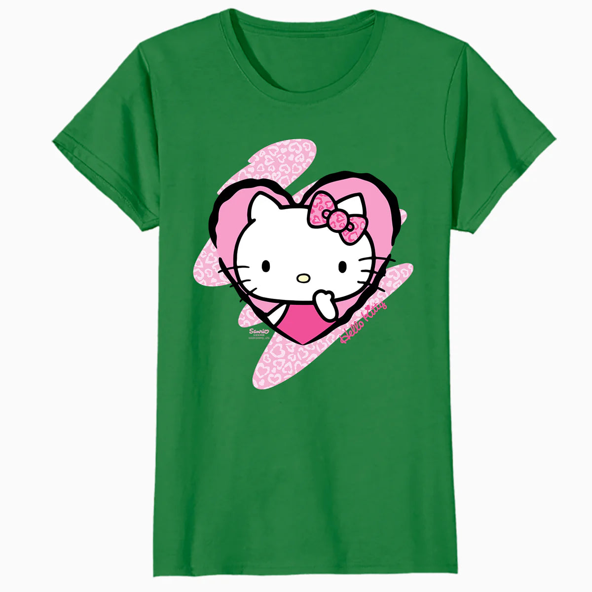 Hello Kitty Love Heart Pose Valentine Cute Fun XOXO Classic Official Women's T-Shirt