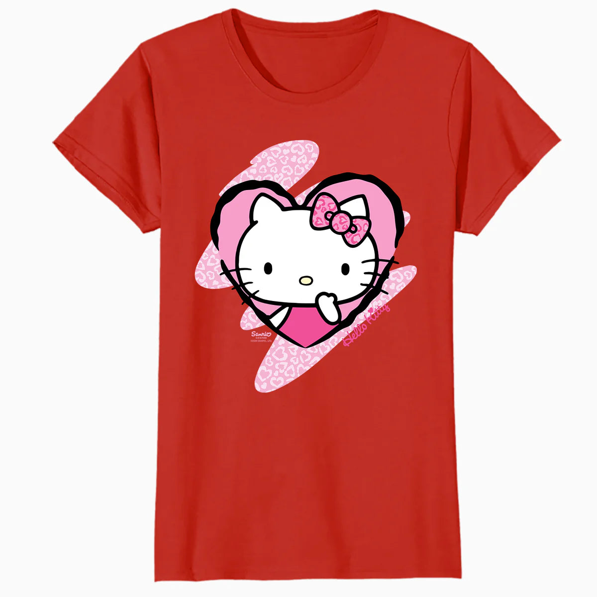Hello Kitty Love Heart Pose Valentine Cute Fun XOXO Classic Official Women's T-Shirt