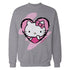 Hello Kitty Love Heart Pose Valentine Cute Fun XOXO Classic Official Sweatshirt
