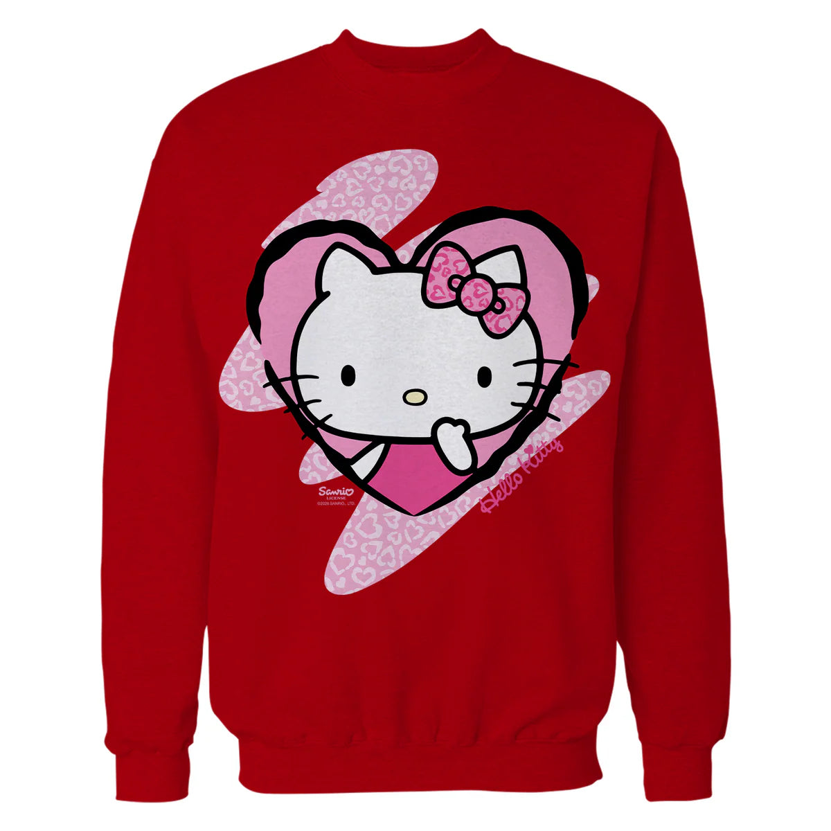 Hello Kitty Love Heart Pose Valentine Cute Fun XOXO Classic Official Sweatshirt