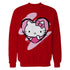 Hello Kitty Love Heart Pose Valentine Cute Fun XOXO Classic Official Sweatshirt