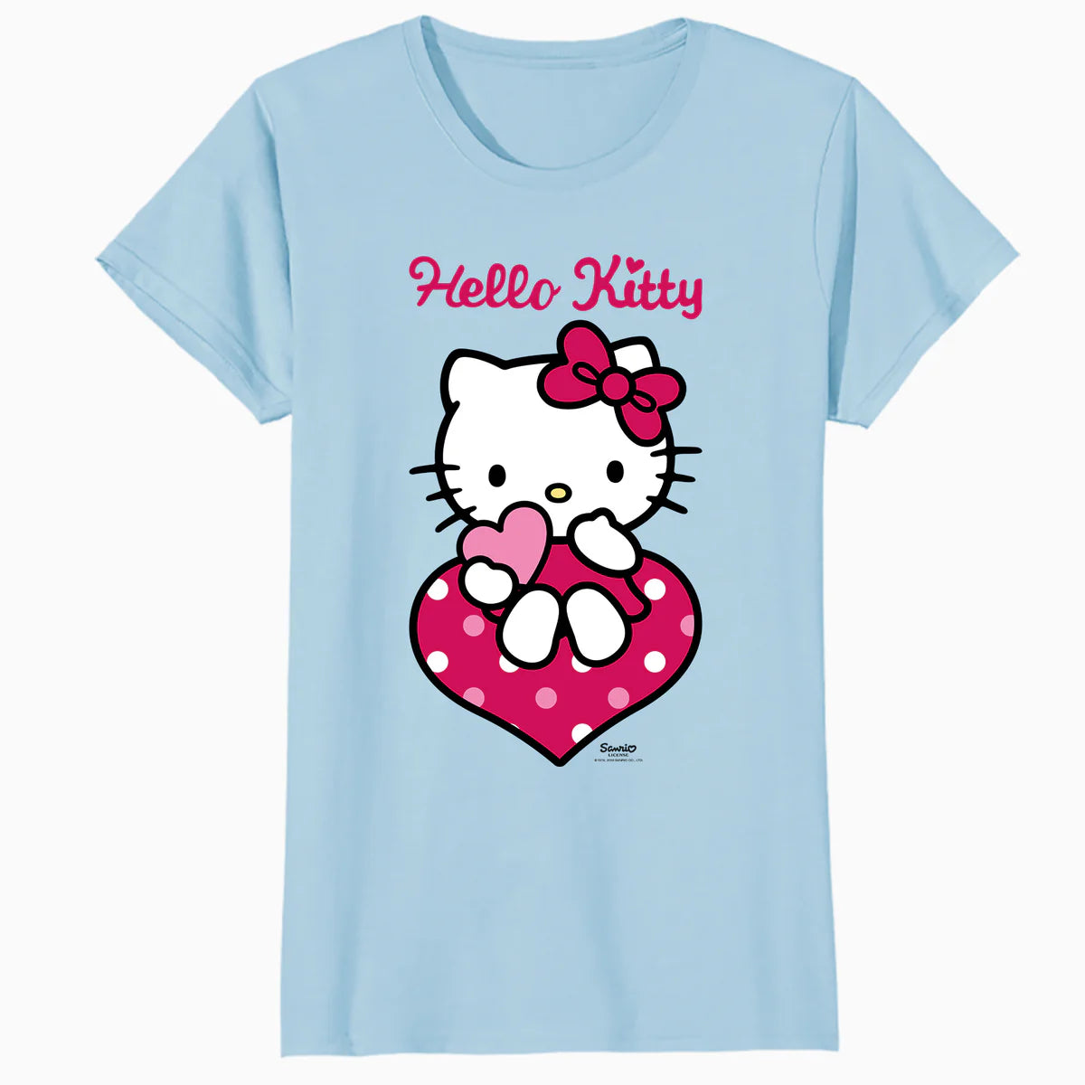 Hello Kitty Love Hearts Valentines Sweet Friendship Classic Official Women's SKINNY FIT T-Shirt