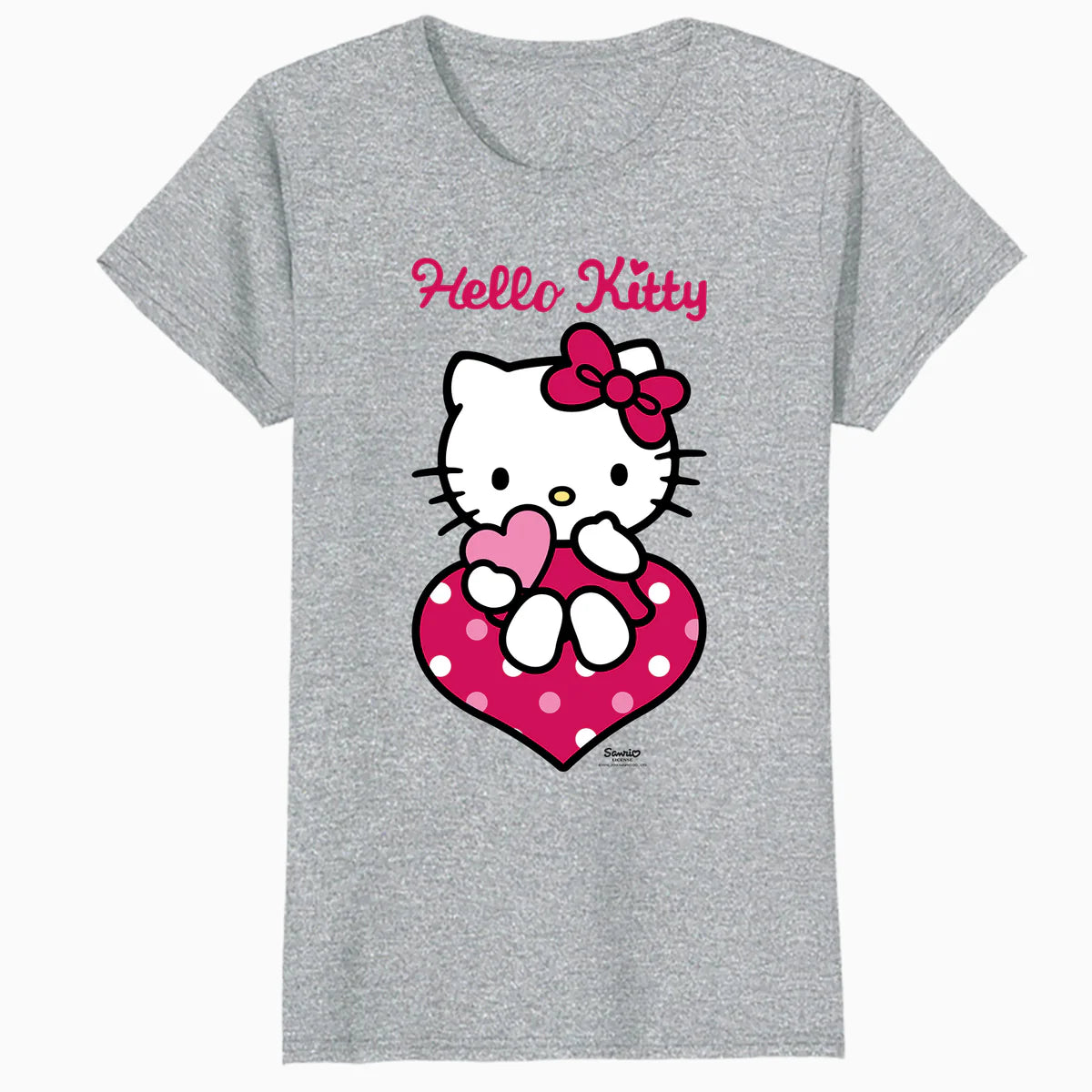 Hello Kitty Love Hearts Valentines Sweet Friendship Classic Official Women's SKINNY FIT T-Shirt