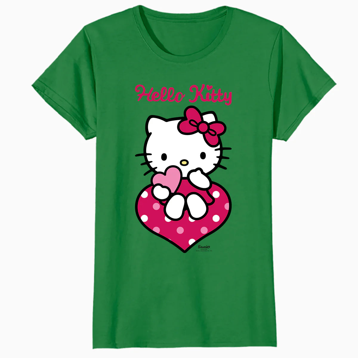 Hello Kitty Love Hearts Valentines Sweet Friendship Classic Official Women's SKINNY FIT T-Shirt