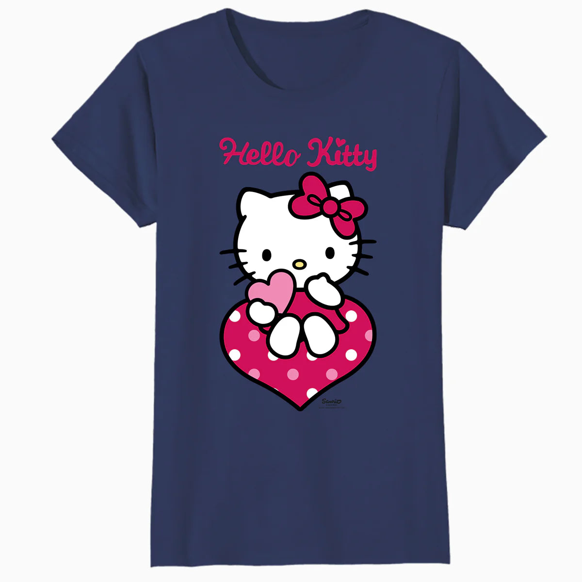 Hello Kitty Love Hearts Valentines Sweet Friendship Classic Official Women's SKINNY FIT T-Shirt