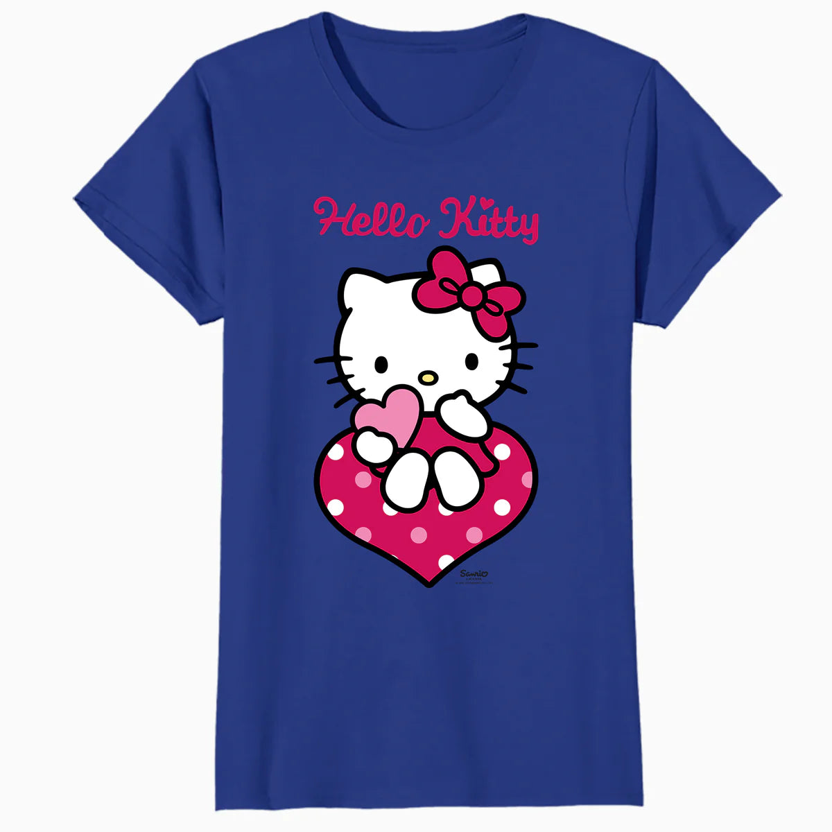 Hello Kitty Love Hearts Valentines Sweet Friendship Classic Official Women's SKINNY FIT T-Shirt