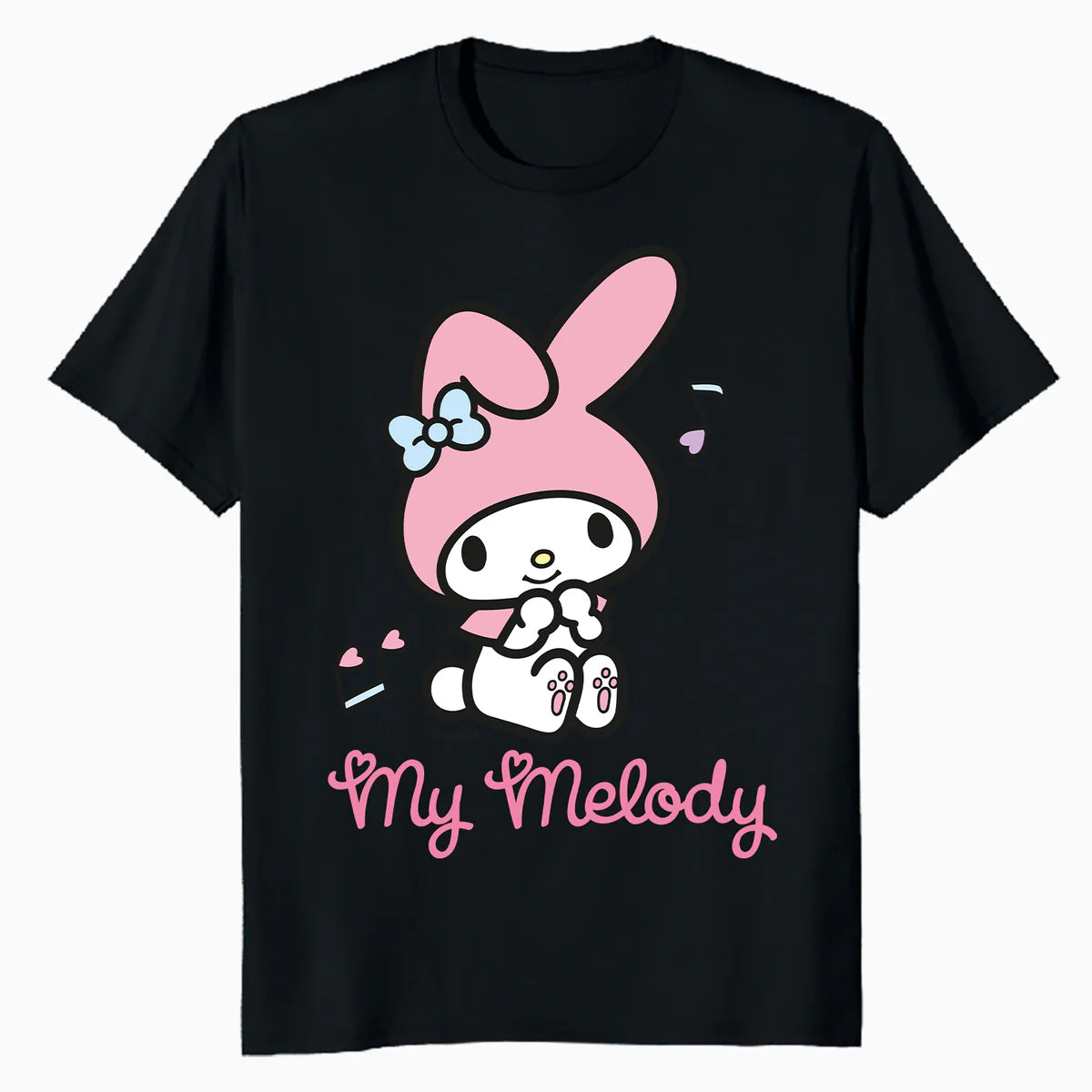 Hello Kitty Melody Cute Hearts Pose XOXO Love Music Classic Official Men's T-Shirt