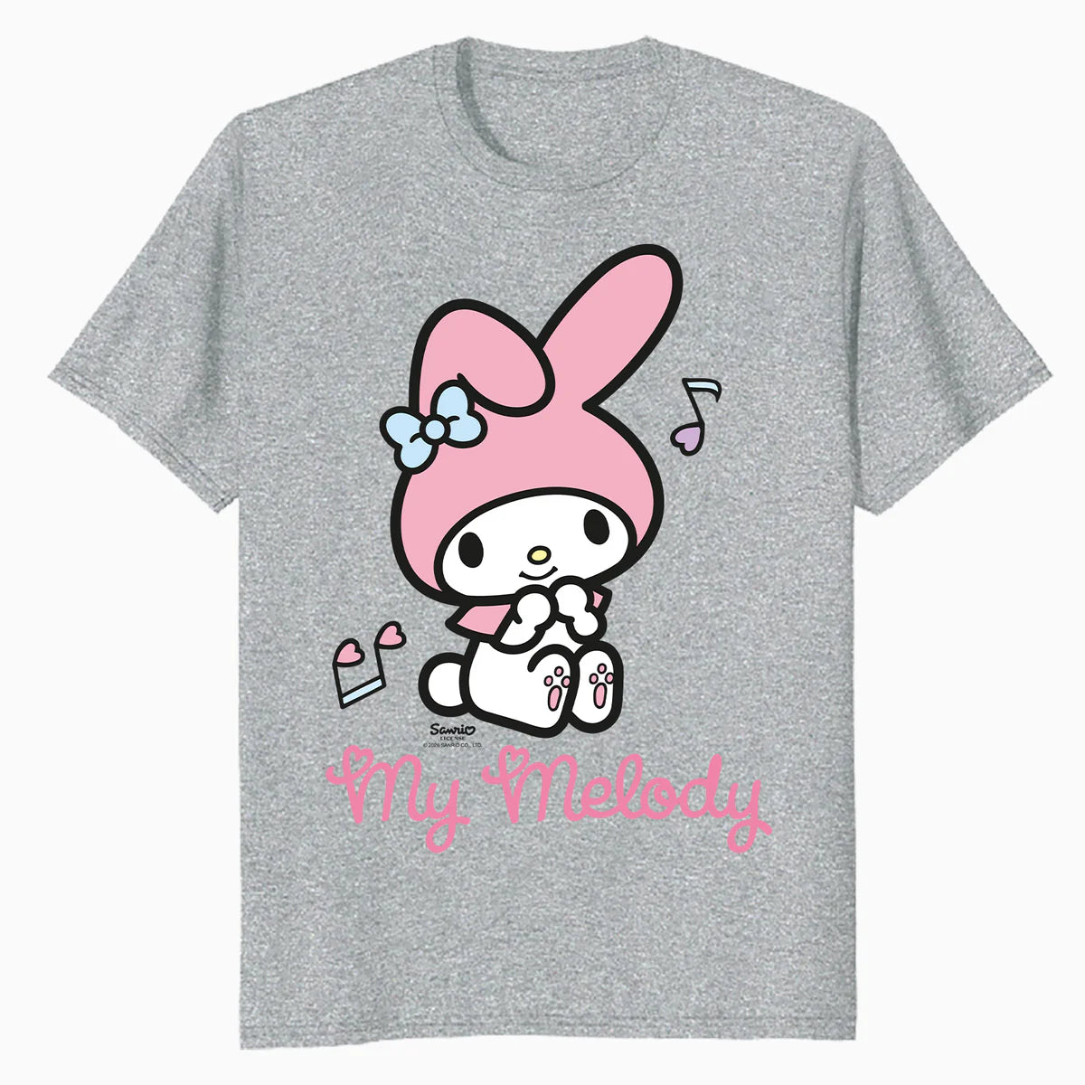 Hello Kitty Melody Cute Hearts Pose XOXO Love Music Classic Official Men's T-Shirt