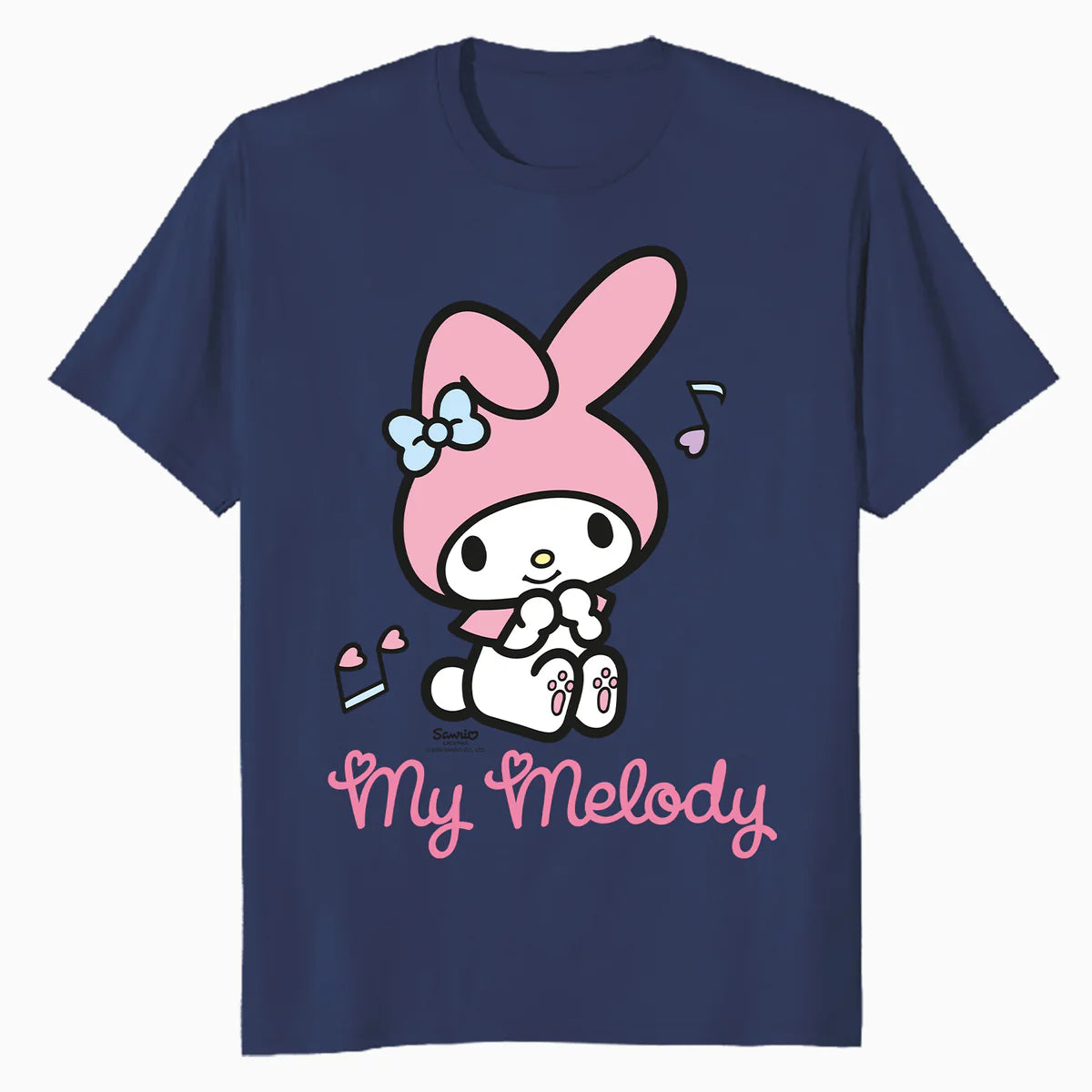 Hello Kitty Melody Cute Hearts Pose XOXO Love Music Classic Official Men's T-Shirt
