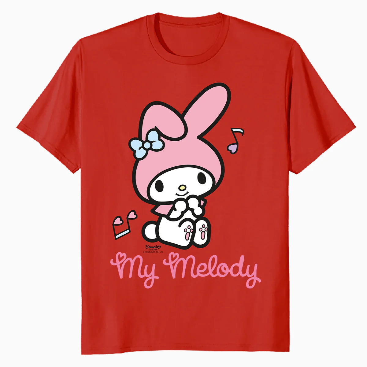 Hello Kitty Melody Cute Hearts Pose XOXO Love Music Classic Official Men's T-Shirt