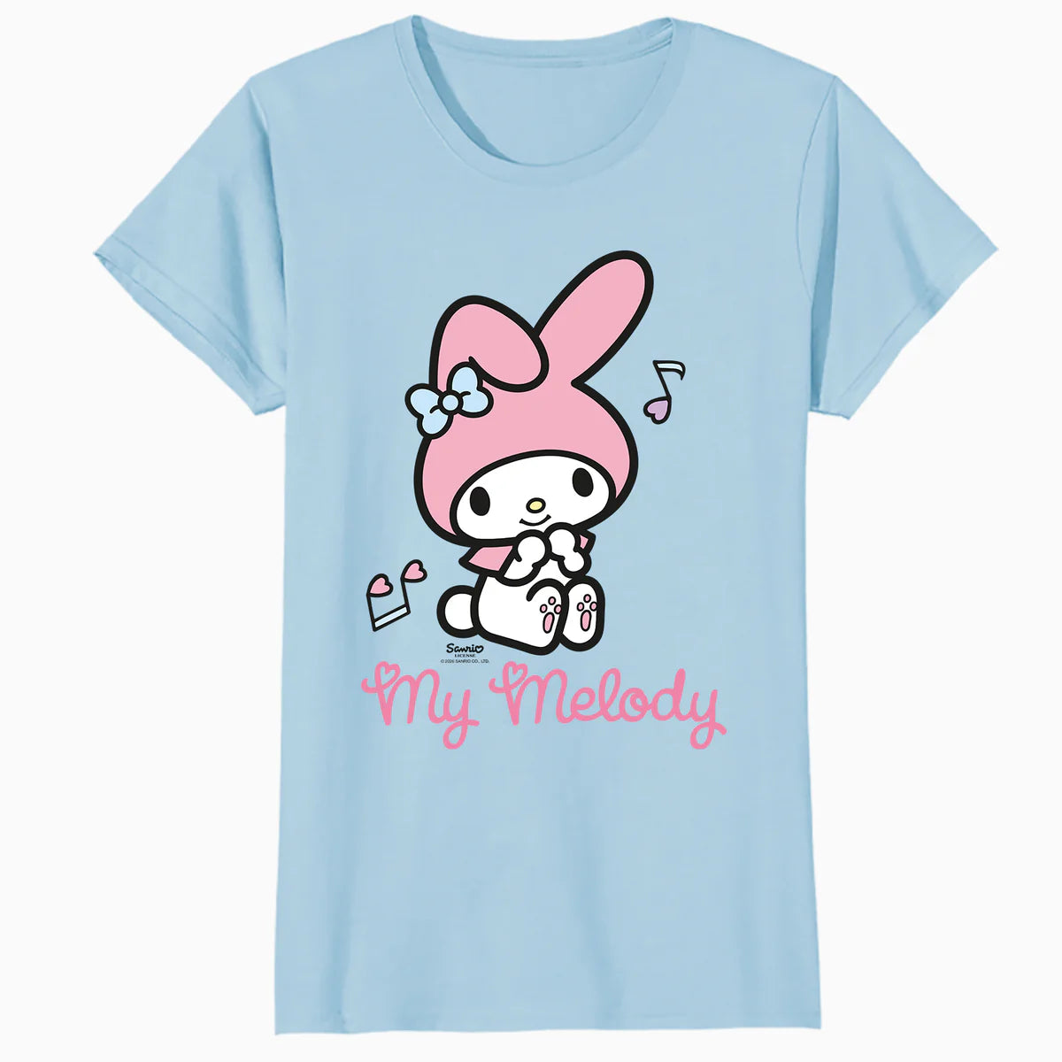 Hello Kitty Melody Cute Hearts Pose XOXO Love Music Classic Official Women's T-Shirt