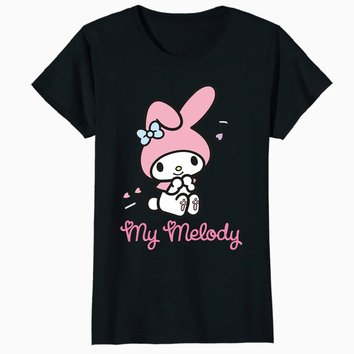 Hello Kitty Melody Cute Hearts Pose XOXO Love Music Classic Official Women's T-Shirt