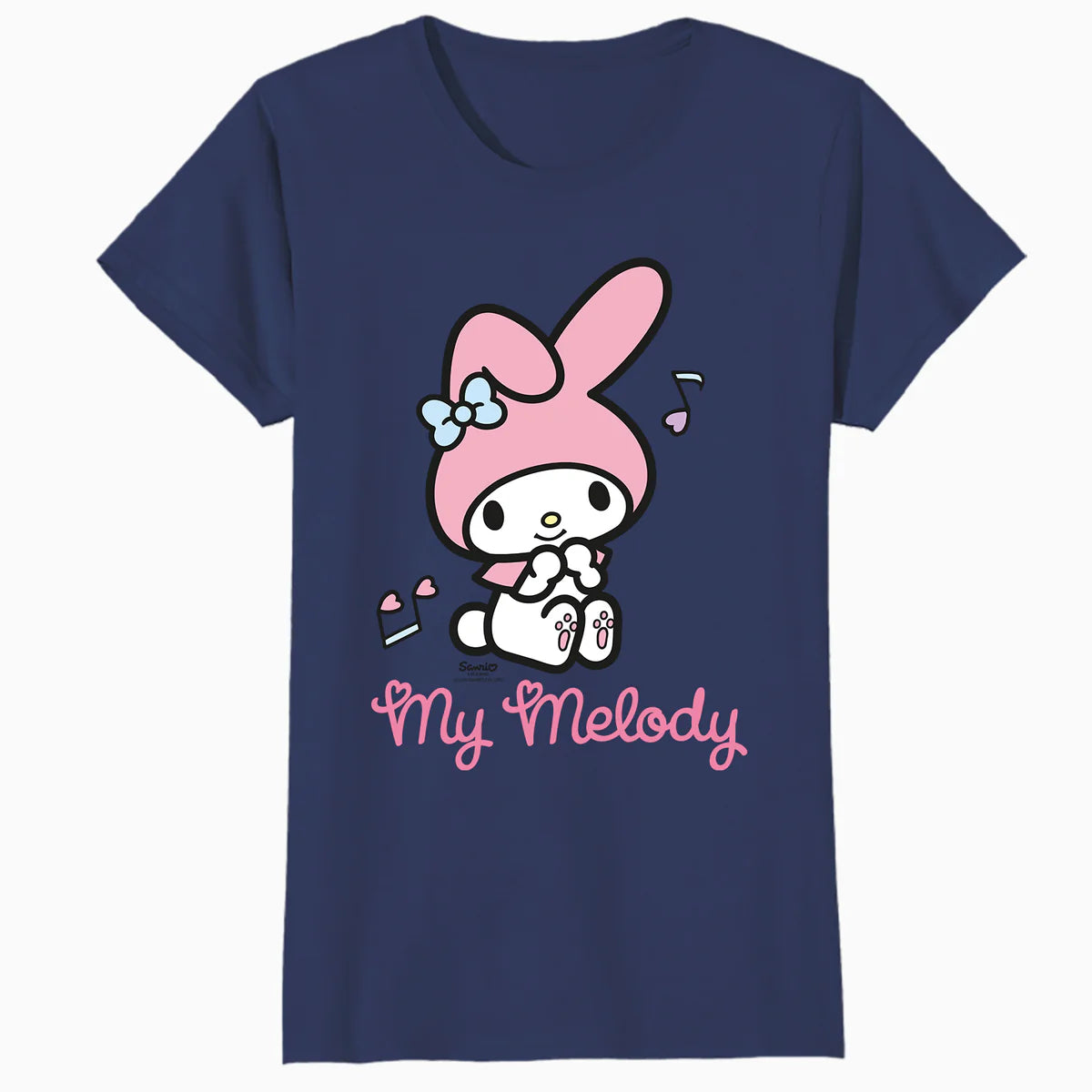 Hello Kitty Melody Cute Hearts Pose XOXO Love Music Classic Official Women's T-Shirt