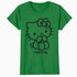 Hello Kitty Outline Sweet Cute Bow XOXO Character Pose Retro Official Women's T-Shirt