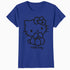 Hello Kitty Outline Sweet Cute Bow XOXO Character Pose Retro Official Women's T-Shirt