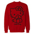 Hello Kitty Outline Sweet Cute Bow XOXO Character Pose Retro Official Sweatshirt