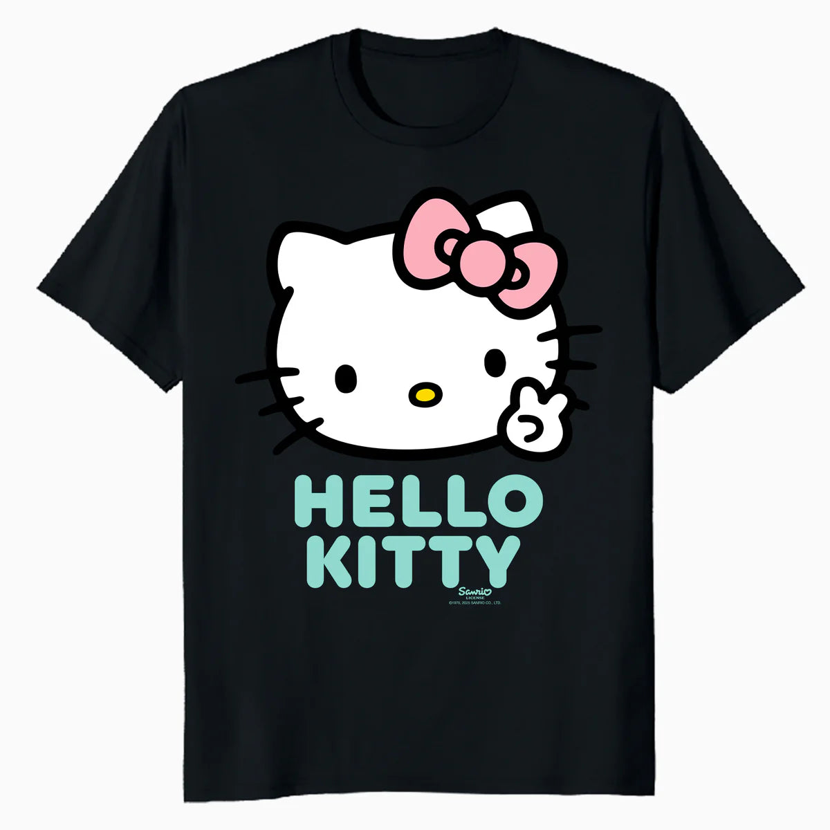 Hello Kitty Peace Love XOXO Sweet Friendship Pose Classic Official Men's T-Shirt
