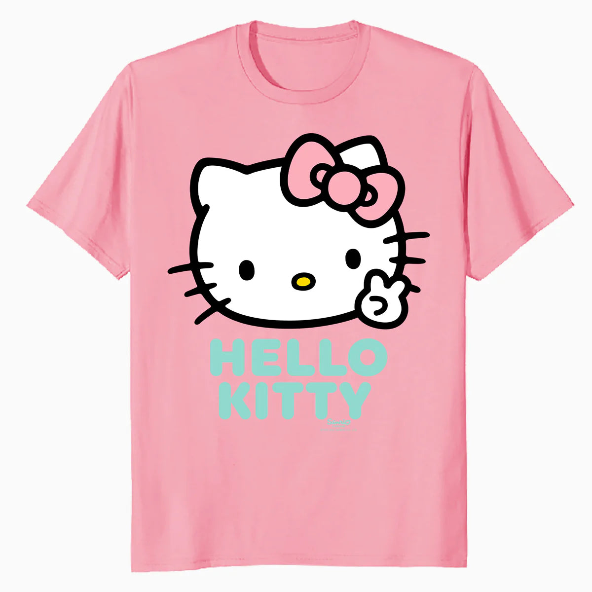 Hello Kitty Peace Love XOXO Sweet Friendship Pose Classic Official Men's T-Shirt