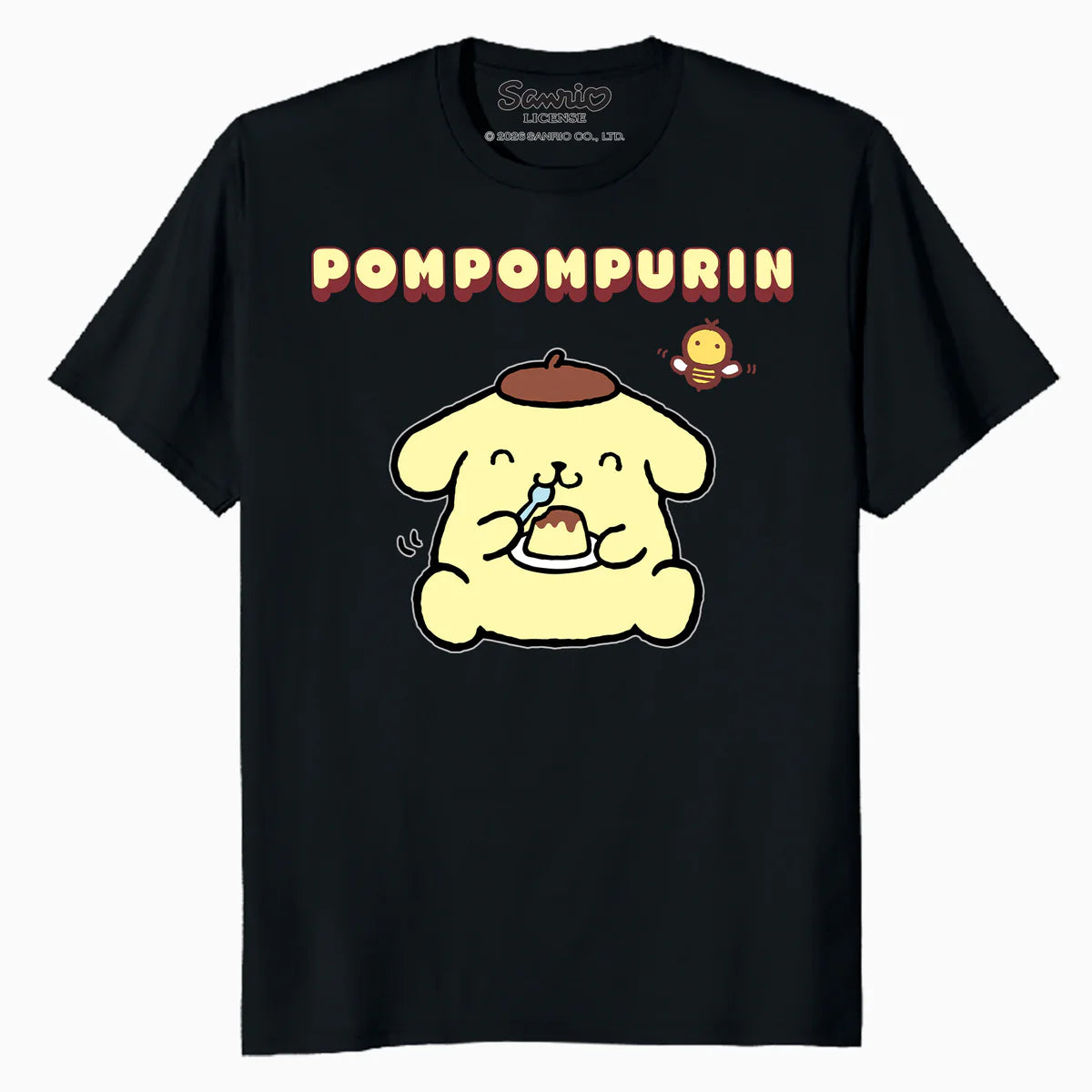 Hello Kitty Pompompurin Pose Sweet Yummy Food Classic Logo Official Men's T-Shirt
